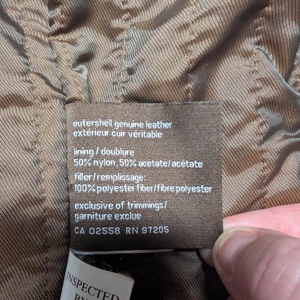 Danier Black and Brown Lightweight Leather Jacket - Picture 8 of 10